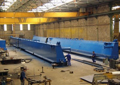 Vigas grúa porta-contenedores